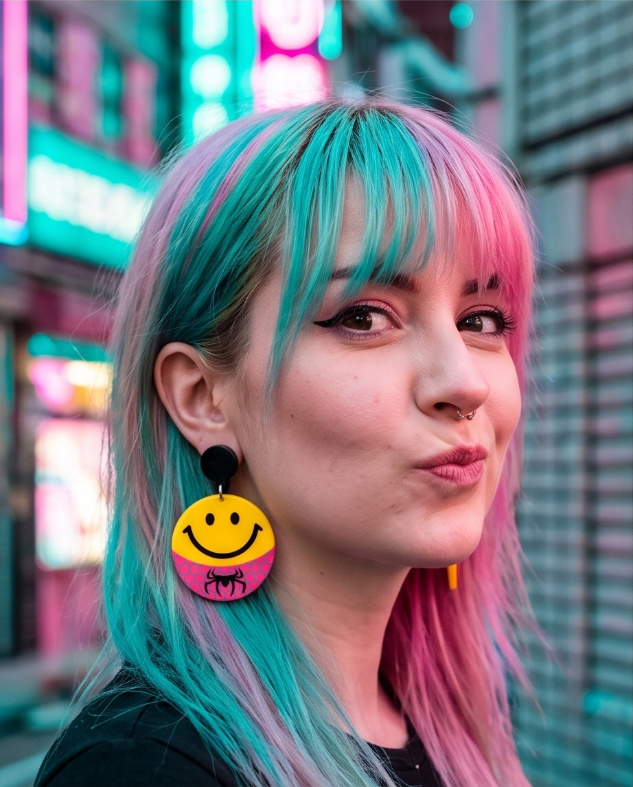 Hypoallergenic Stainless Steel Emojis Earrings Australia