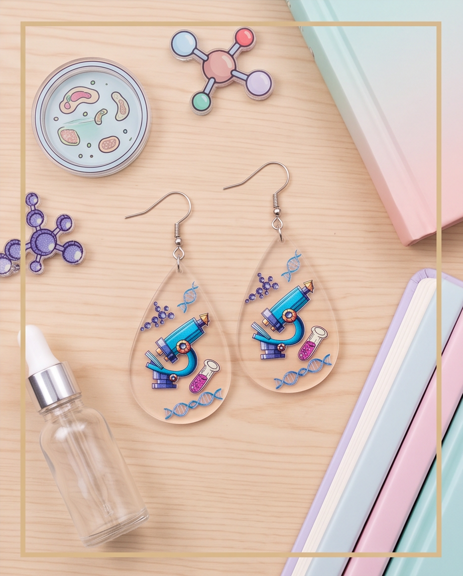 Hypoallergenic Stainless Steel Microscope Earrings Australia