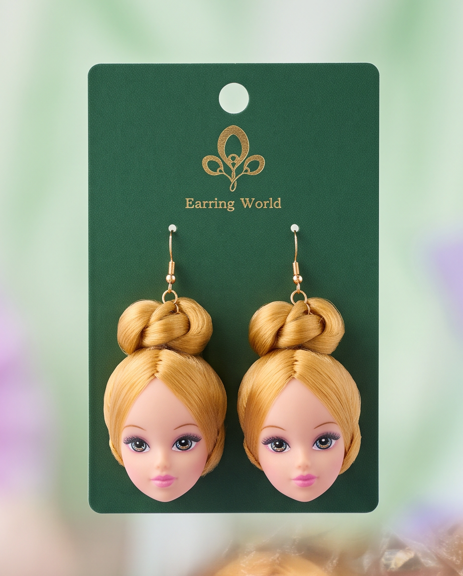 Hypoallergenic Stainless Steel Dolls Head Earrings Australia
