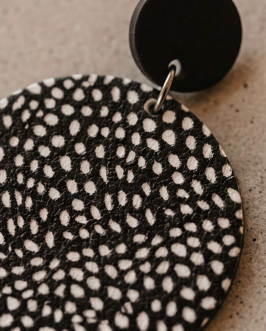 Round spotted Earrings