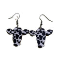 Black and white Cow heads