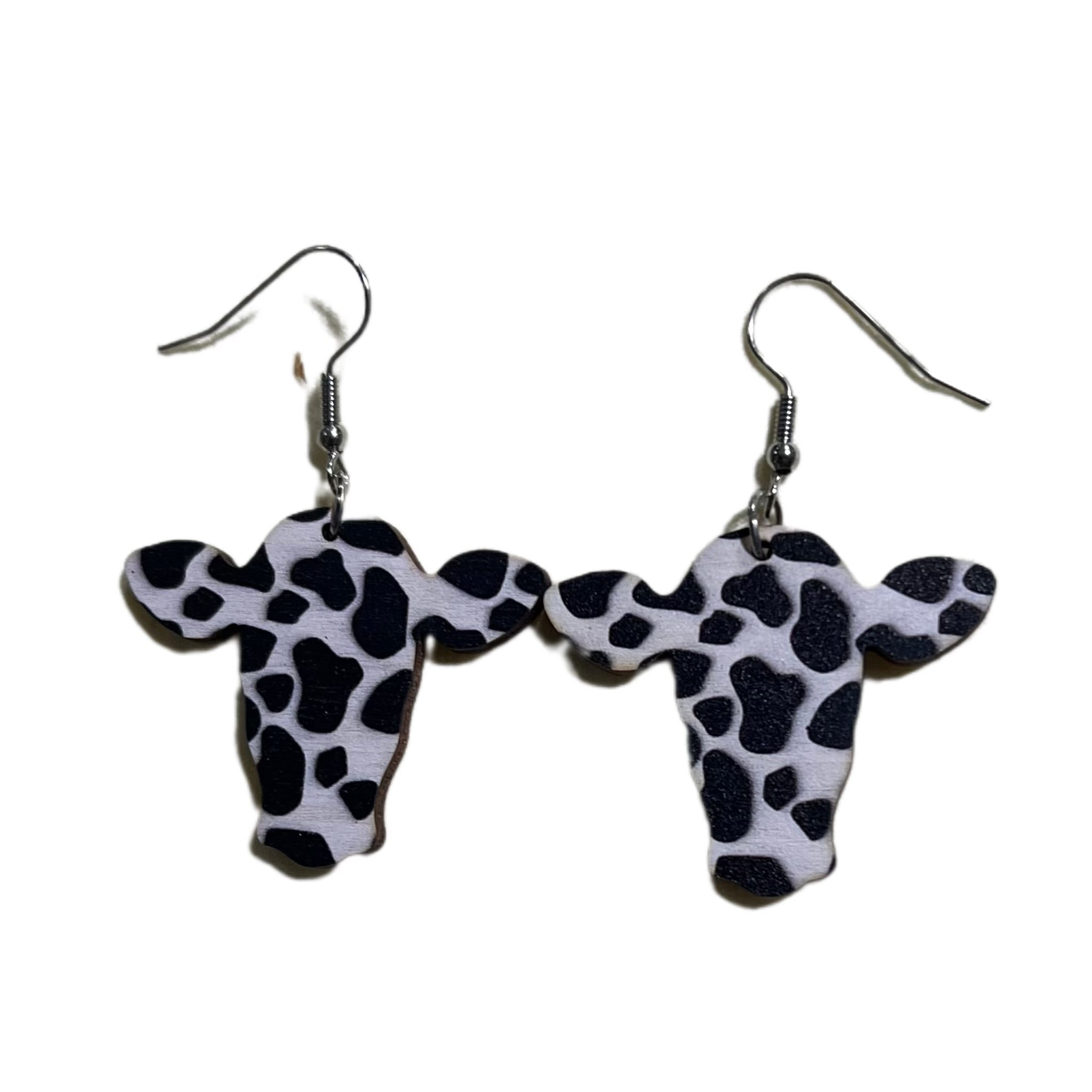 Black and white Cow heads