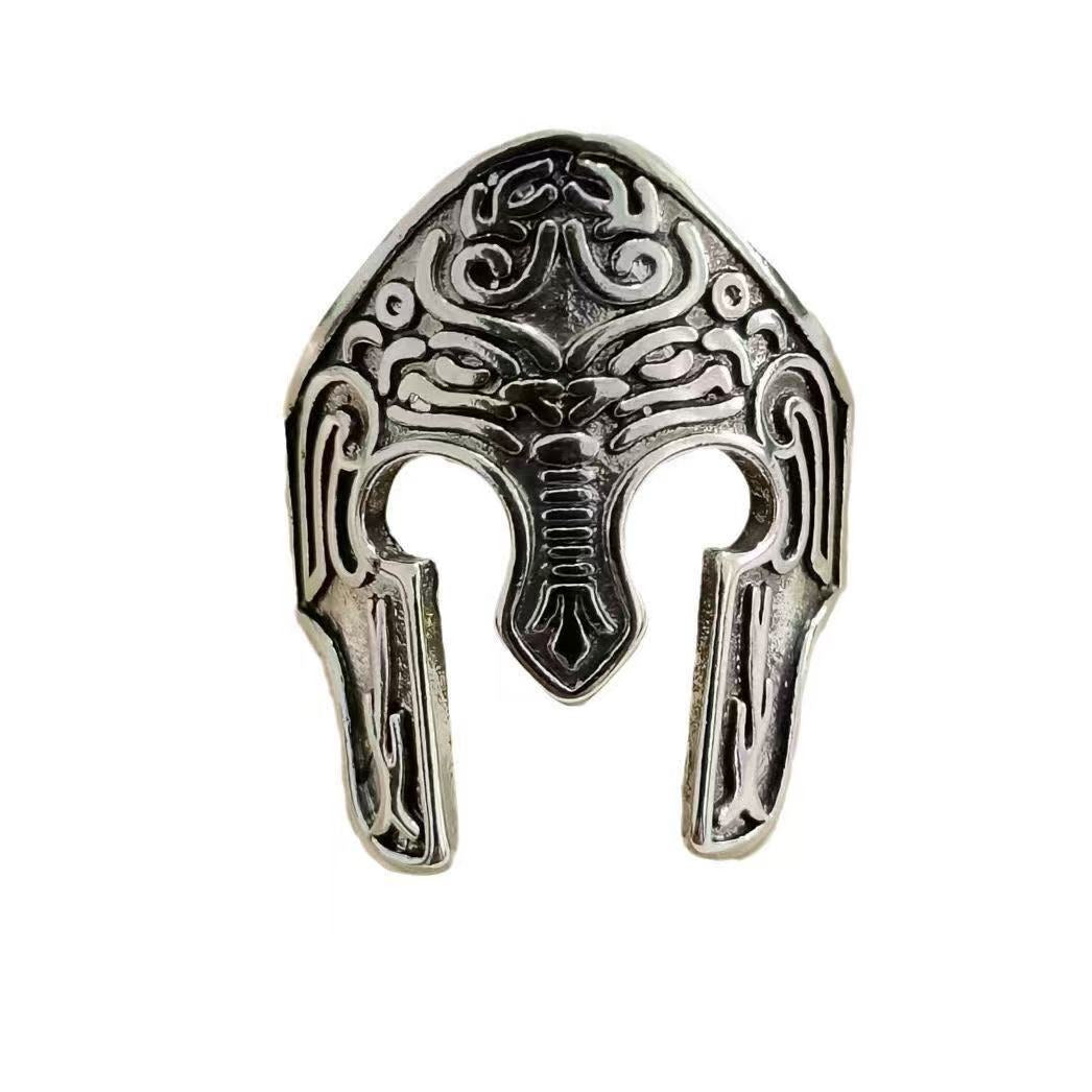 Stainless Steel Roman Helmet Adjustable Ring | Fantasy Jewelry Australia