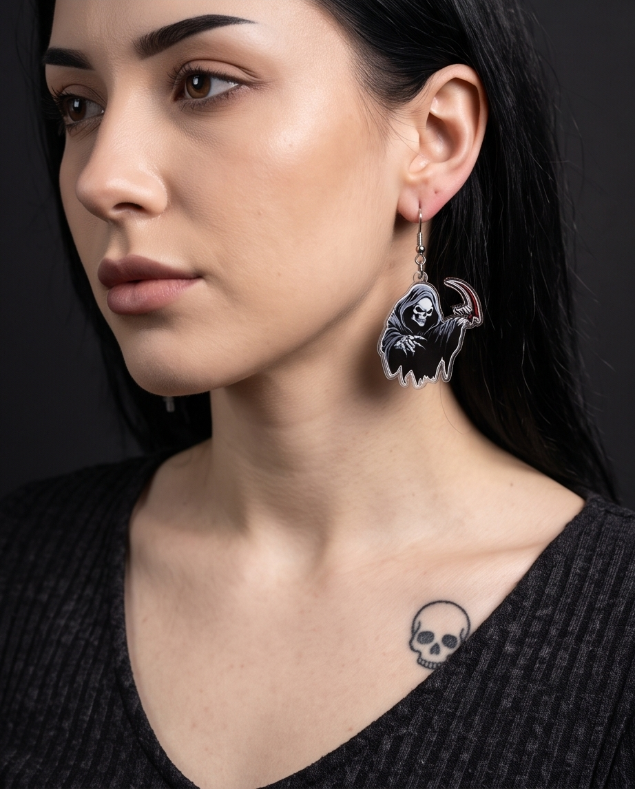 Grim Reaper Earrings