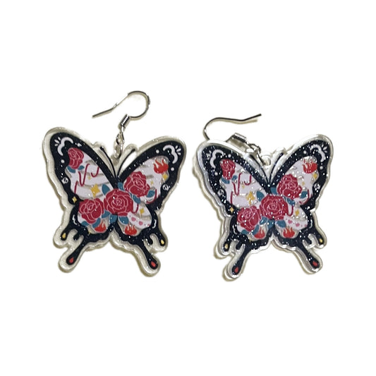 Black and Rose Butterflies