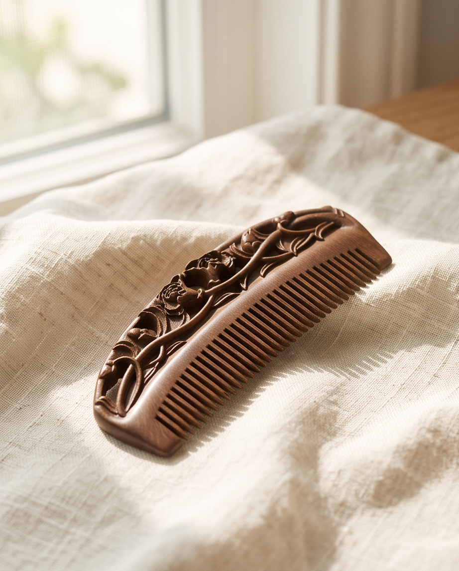 Sandalwood Peonies comb
