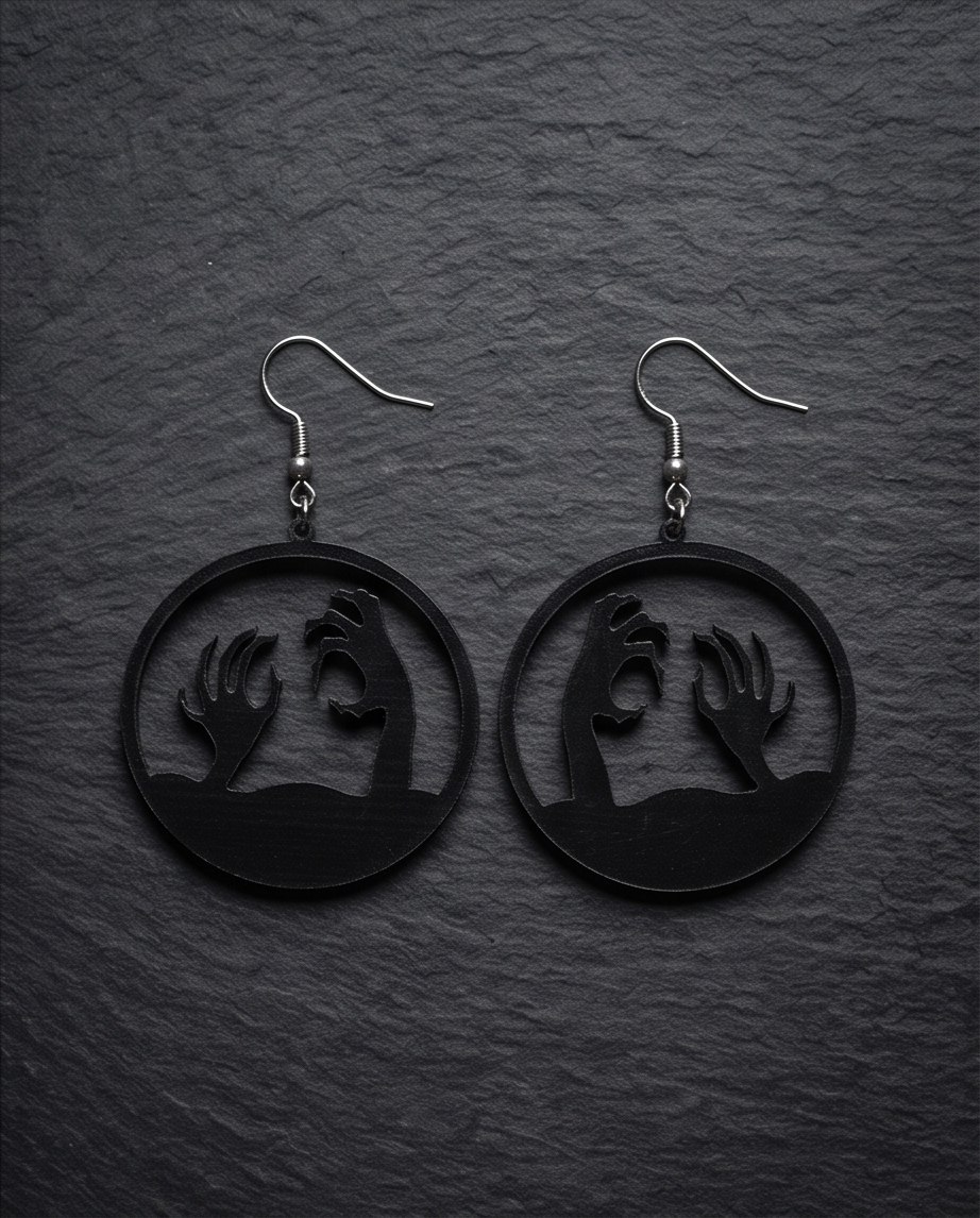Zombie hand Earrings