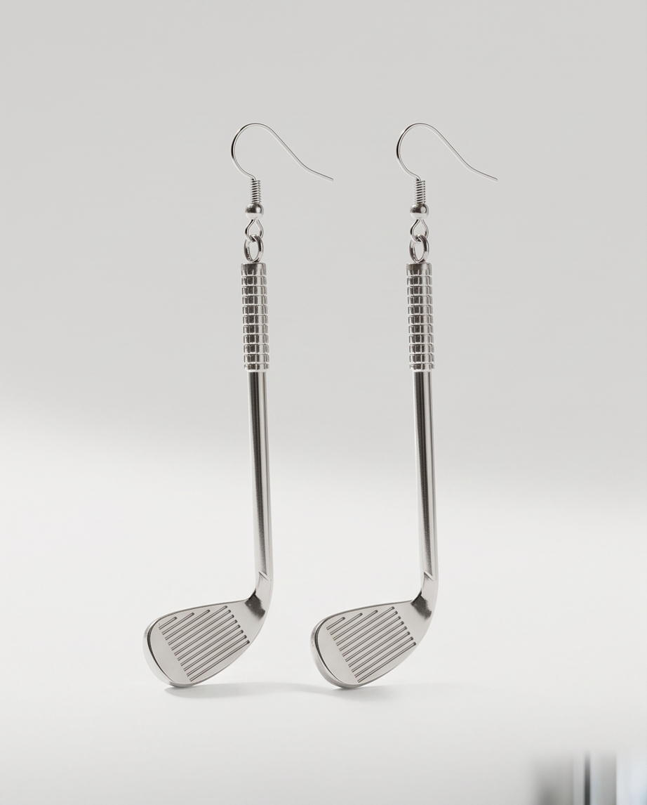 Golf Clubs Earrings