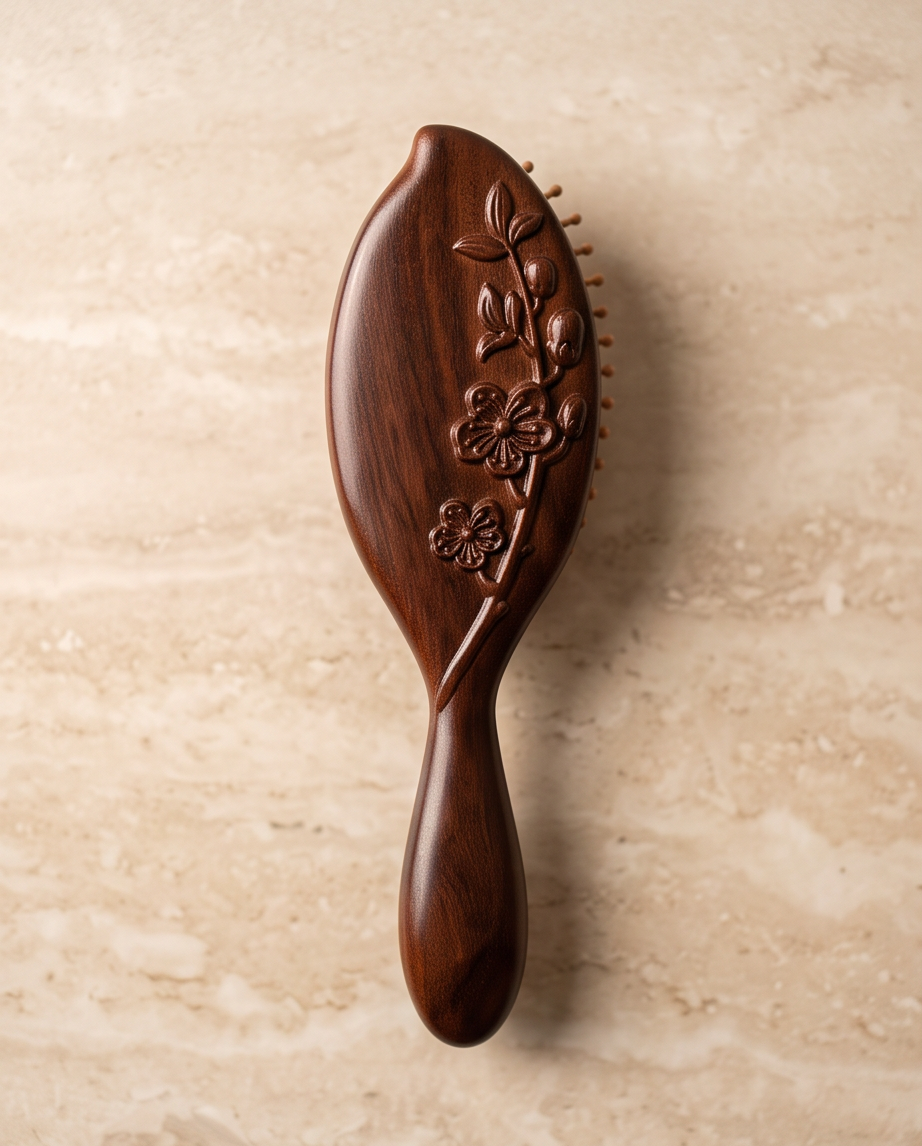 Sandalwood Cherry Blossom Flower Brush pointed