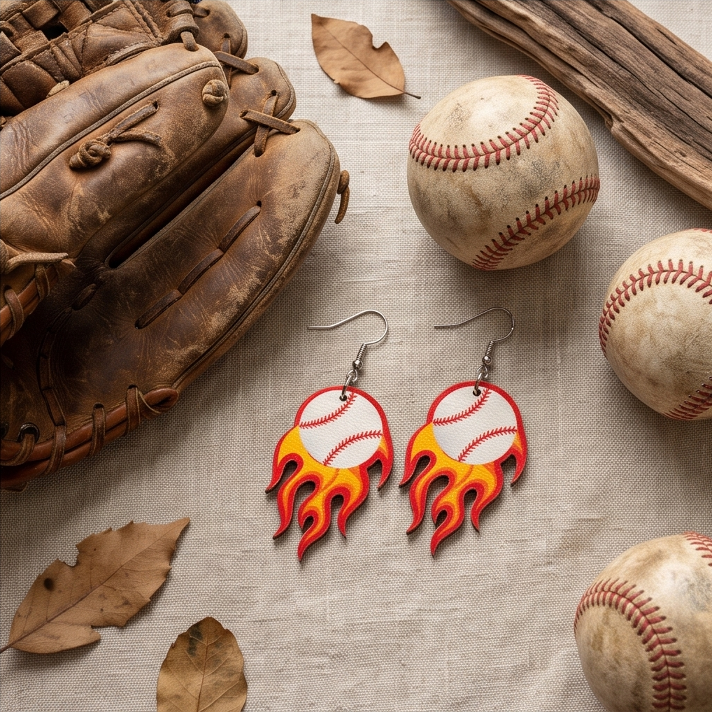 Hypoallergenic Stainless Steel Baseball Earrings Australia
