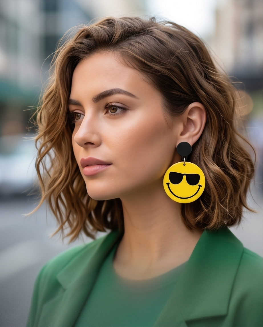 Hypoallergenic Stainless Steel Emojis Earrings Australia