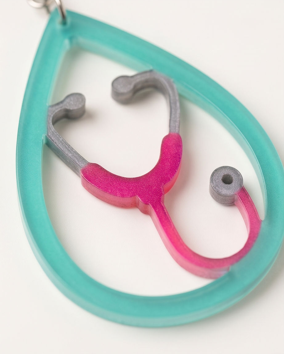 Hypoallergenic Sterling Silver Stethoscope Earrings Australia