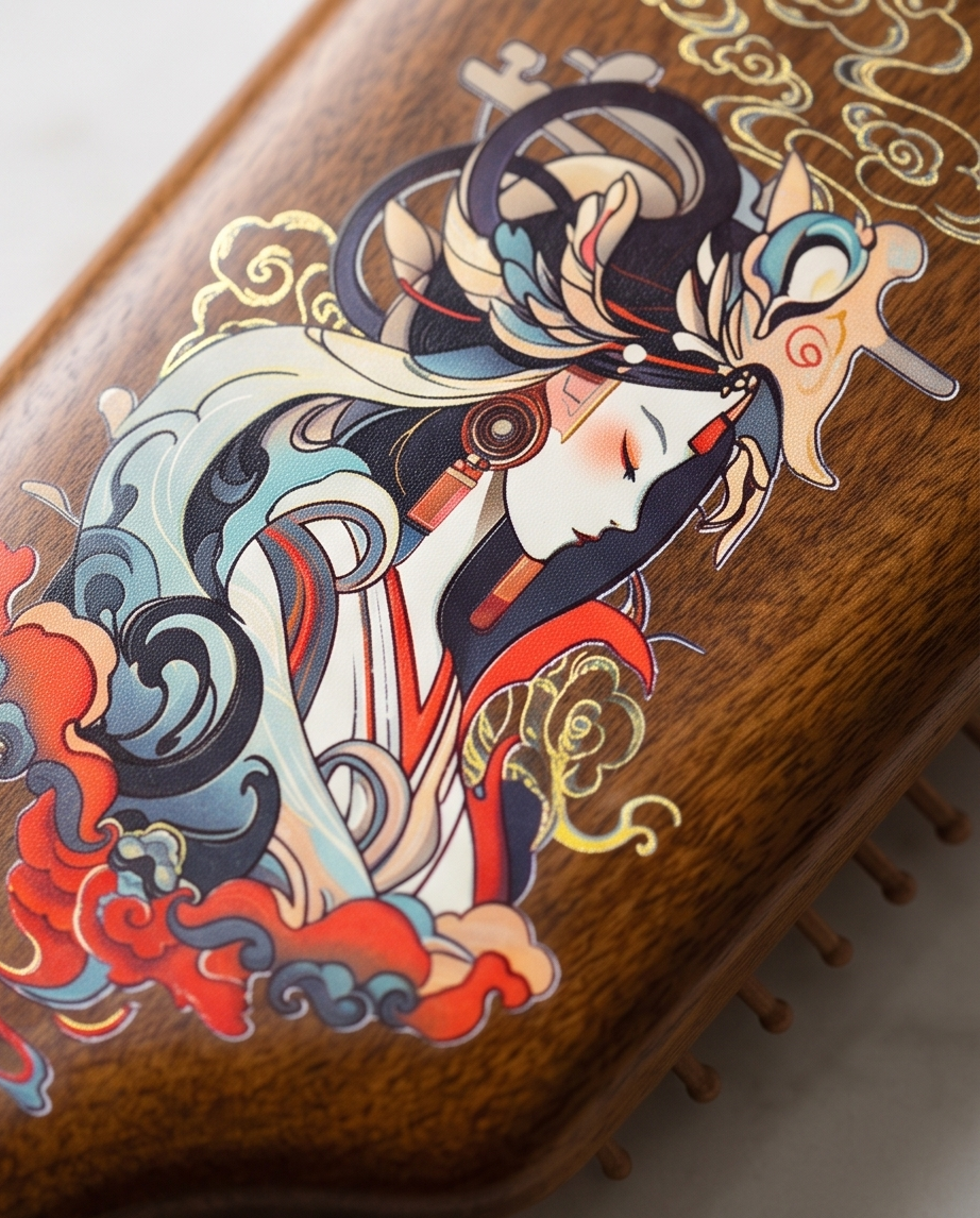 Sandalwood Chinese Portrait Brush Large