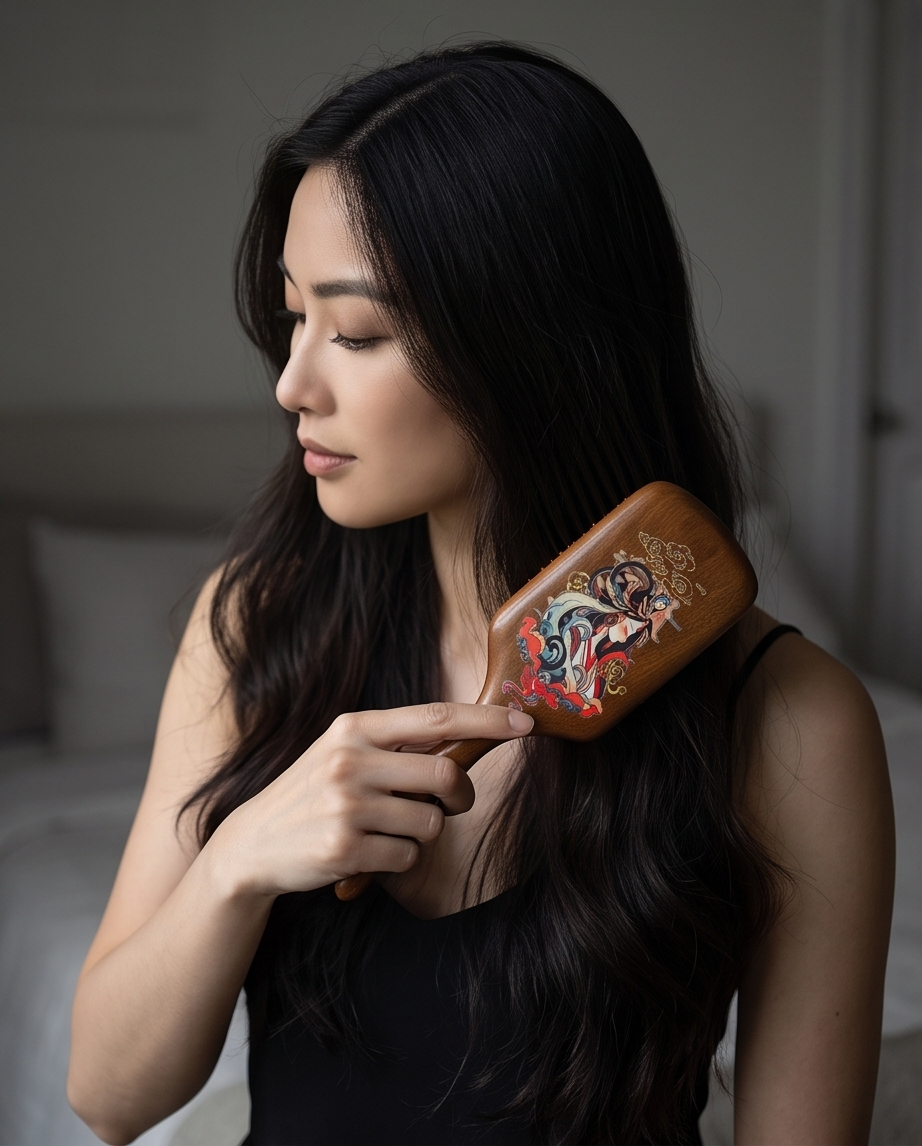 Sandalwood Chinese Portrait Brush Large