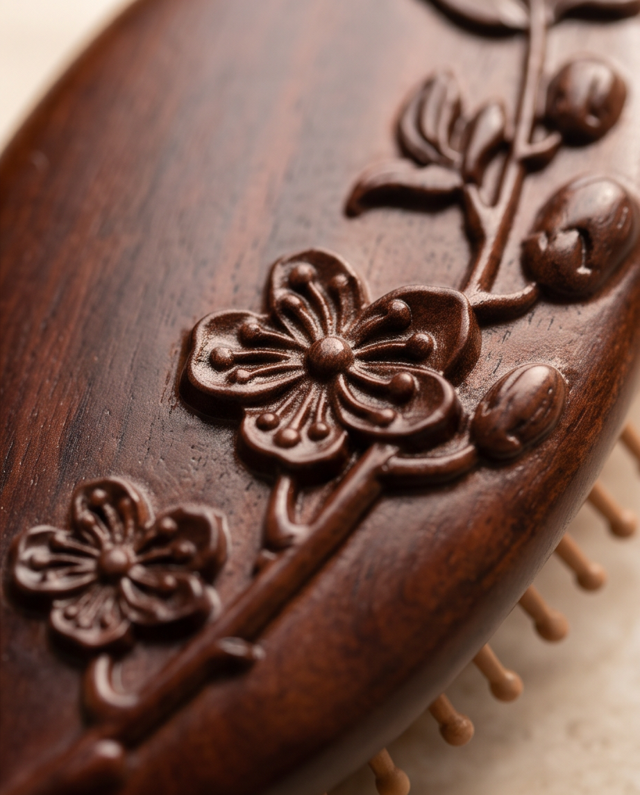 Sandalwood Cherry Blossom Flower Brush pointed