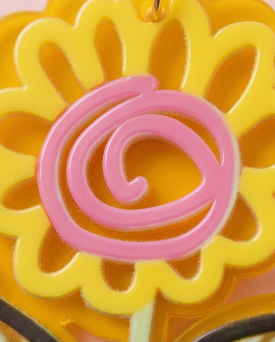 Yellow Flower Earrings