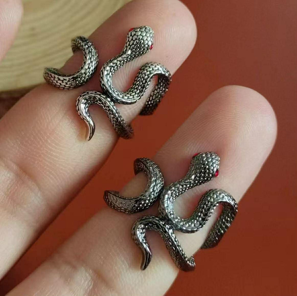Wrap around snake Stainless Steel Ring – Adjustable Band