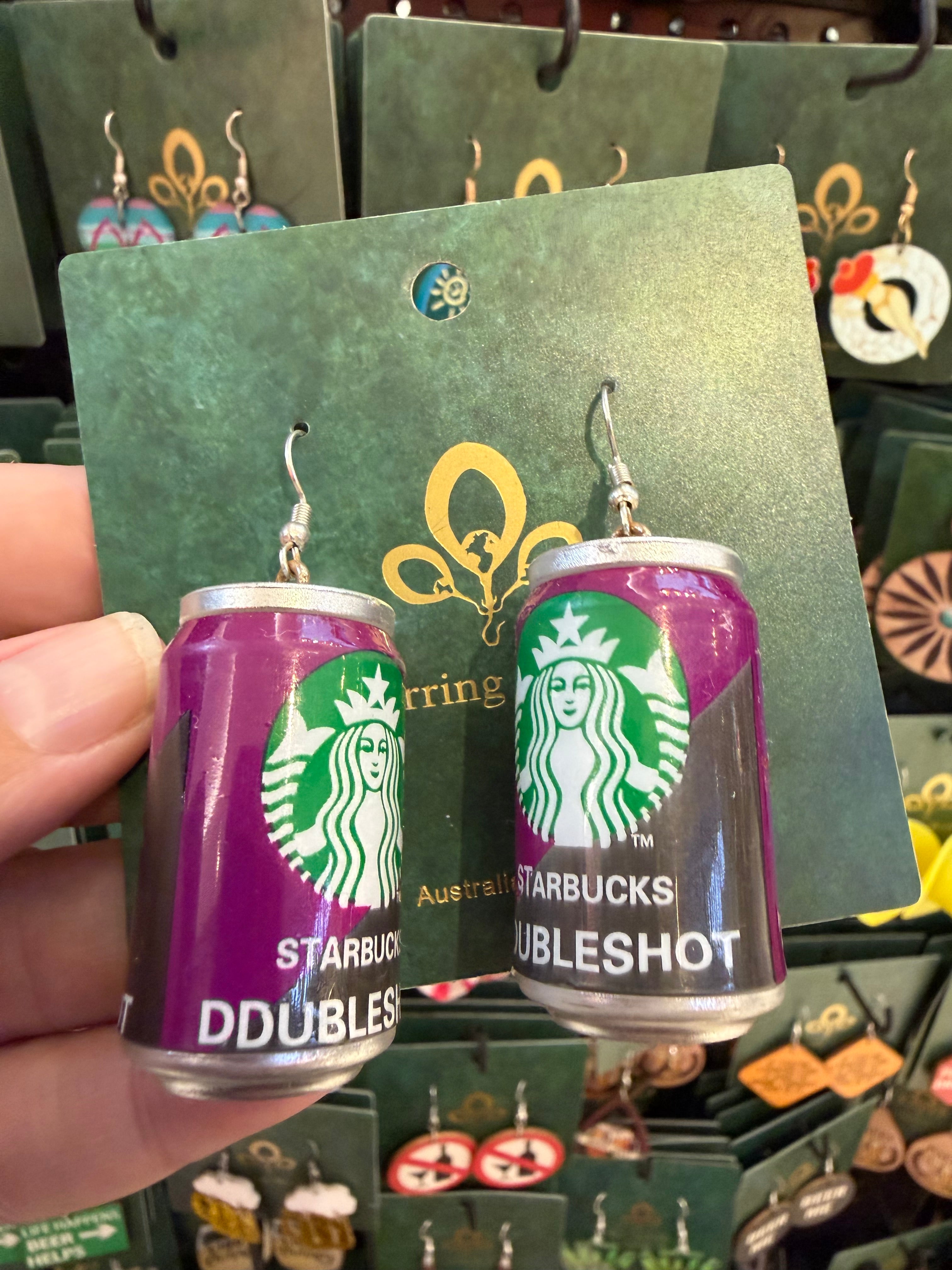 Stainless Steel Starbucks can Earrings Australia