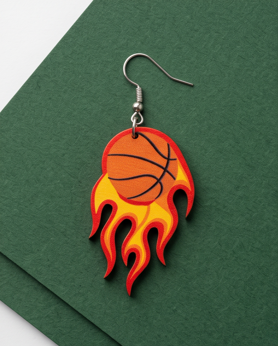 Hypoallergenic Stainless Steel Basketball Earrings Australia