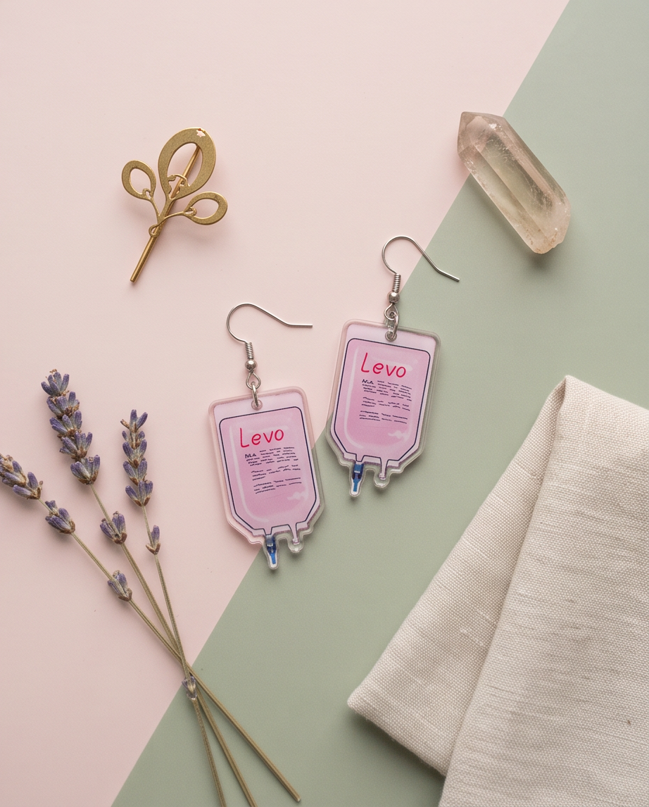 Hypoallergenic Stainless Steel IV Bags Earrings Australia