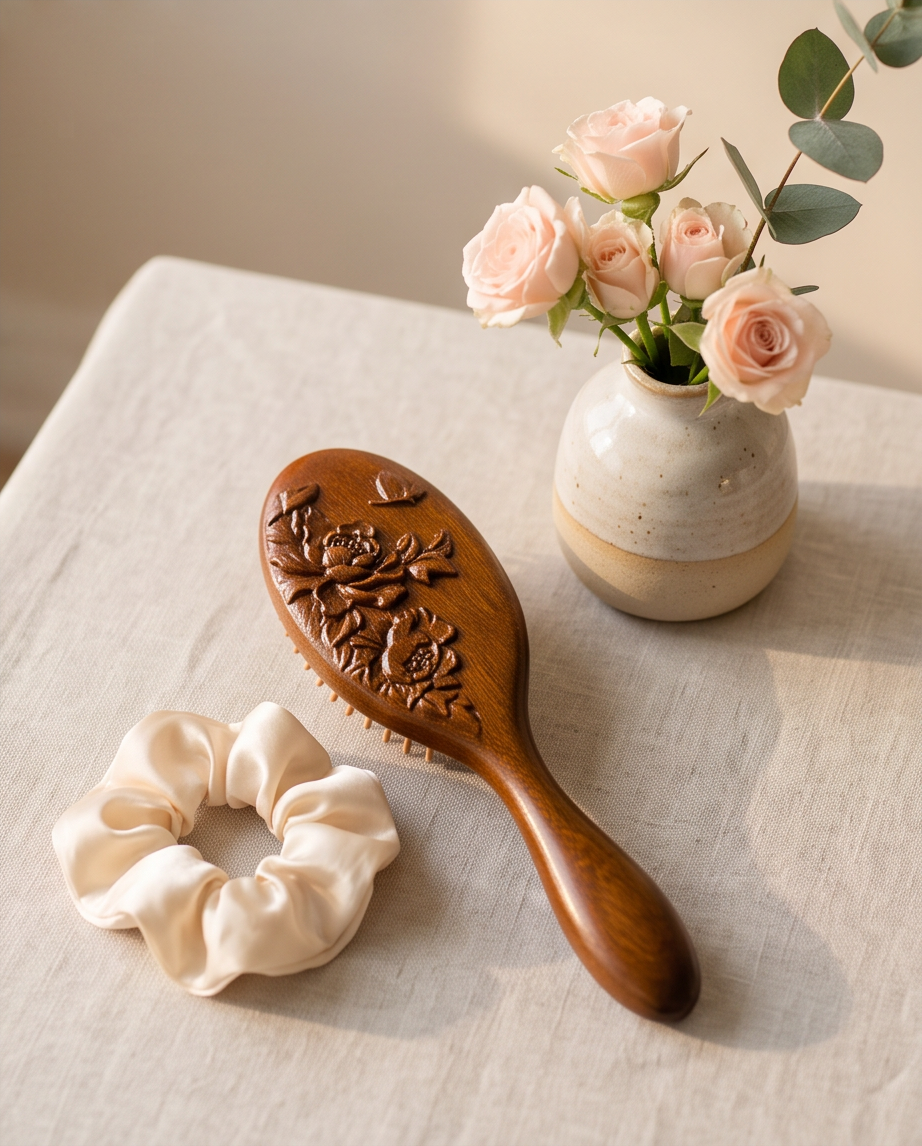 Sandalwood Rose and butterfly brush