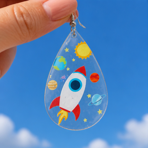 Hypoallergenic Stainless Steel Rocket Earrings Australia