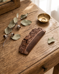 Sandalwood Bird and flowers comb