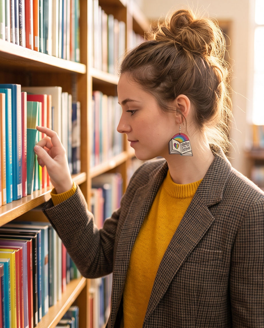 Hypoallergenic Stainless Steel Libraries are for everyone Earrings Australia