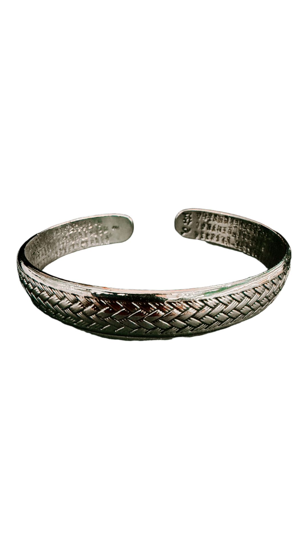 Stainless Steel Tyres and Chinese writing Bangle