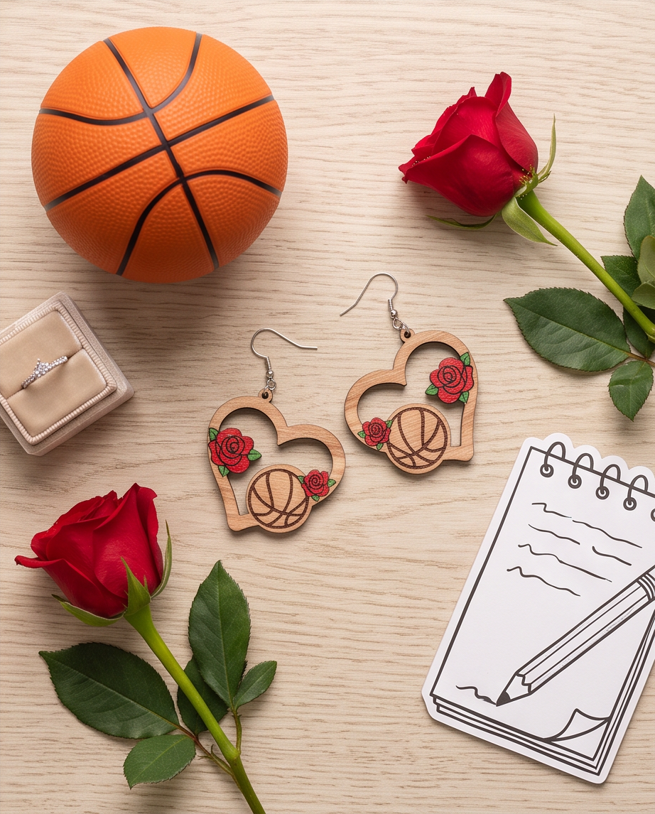 Hypoallergenic Stainless Steel Basketball Earrings Australia