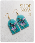 Flower and bird arch Earrings