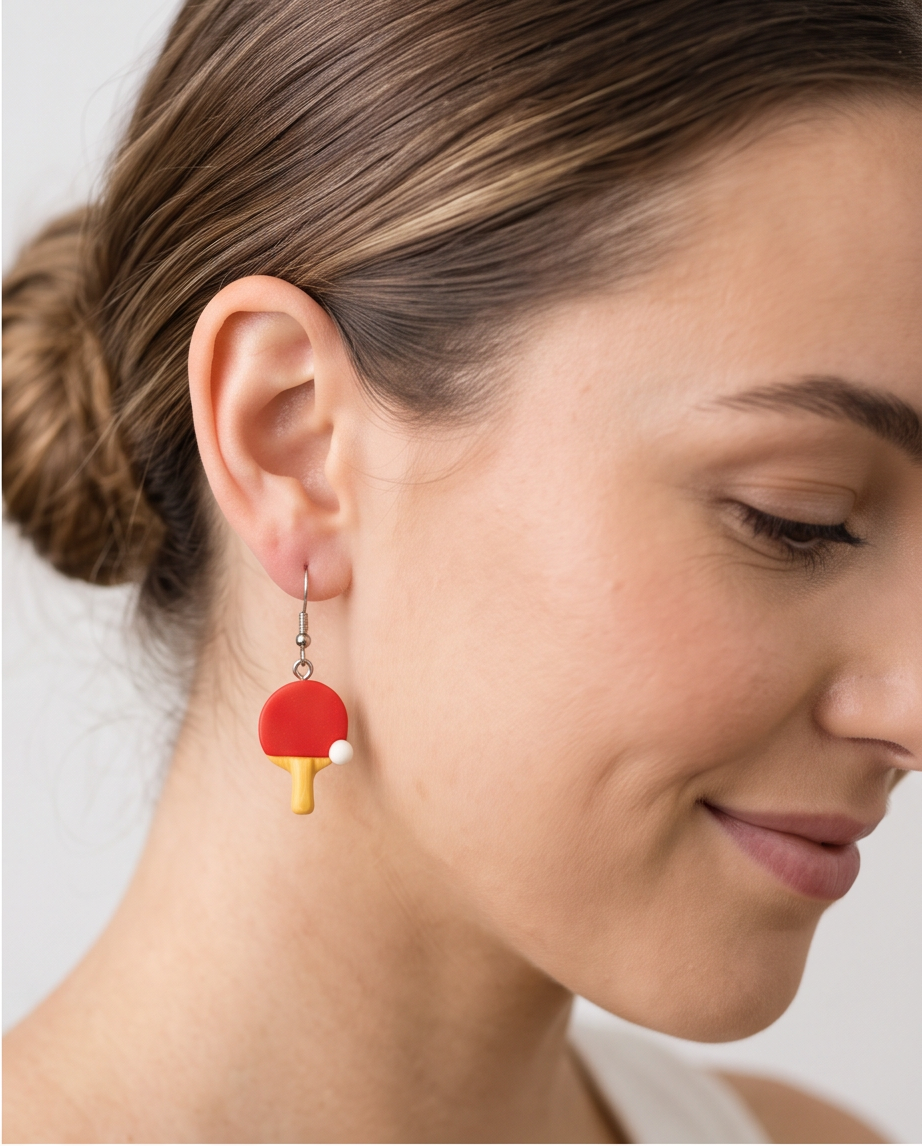 Hypoallergenic stainless steel Ping Pong Earrings Australia