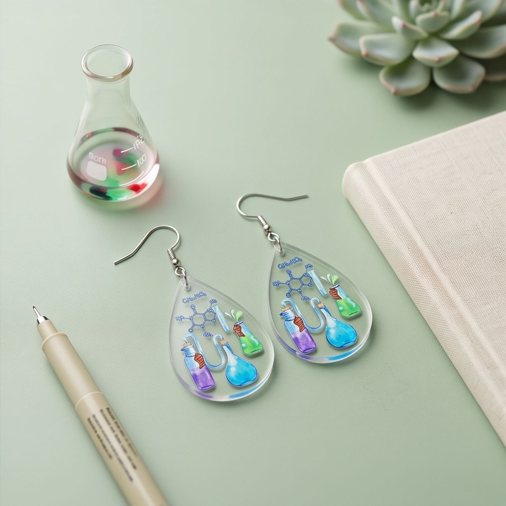 Hypoallergenic Stainless Steel Test Tube Earrings Australia