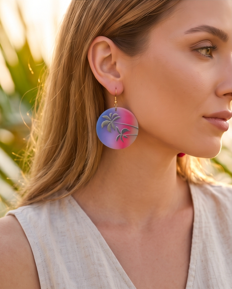 Palm Tree Earrings