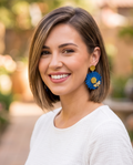 Flower and bee Earrings