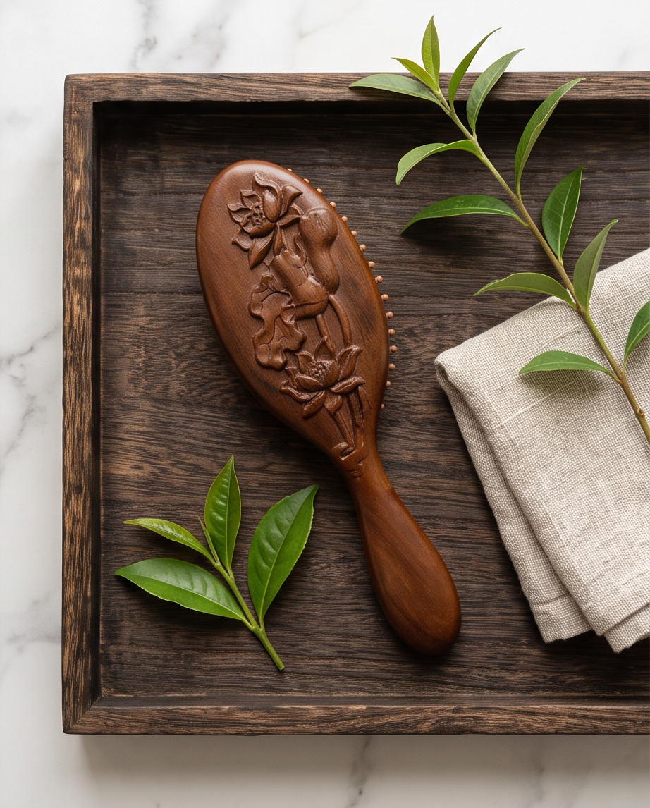 Sandalwood Lotus flower Brush