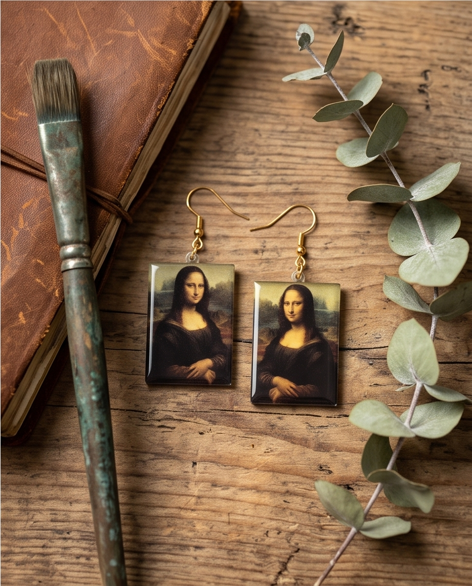 Hypoallergenic Stainless Steel Mona Lisa Earrings Australia
