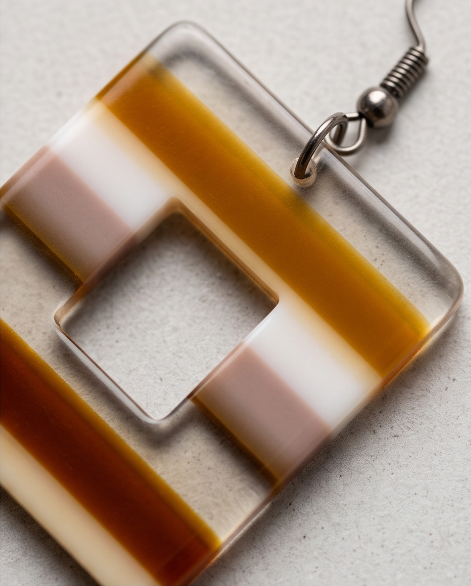Square striped Earrings