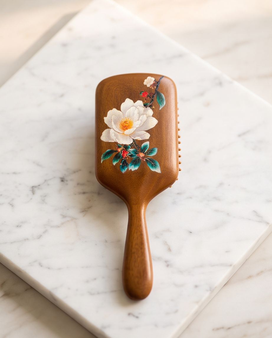 Sandalwood Flower Brush Large