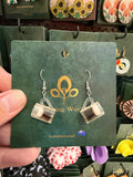 Stainless Steel Acrylic Beer Mug Earrings Australia