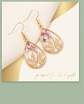 Drop flower resin Earrings