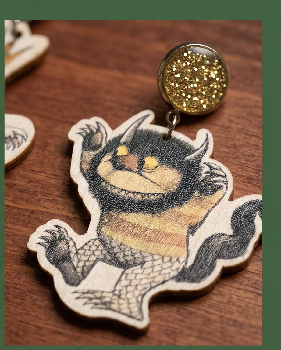 Hypoallergenic Stainless Steel Where the wild things are Earrings Australia