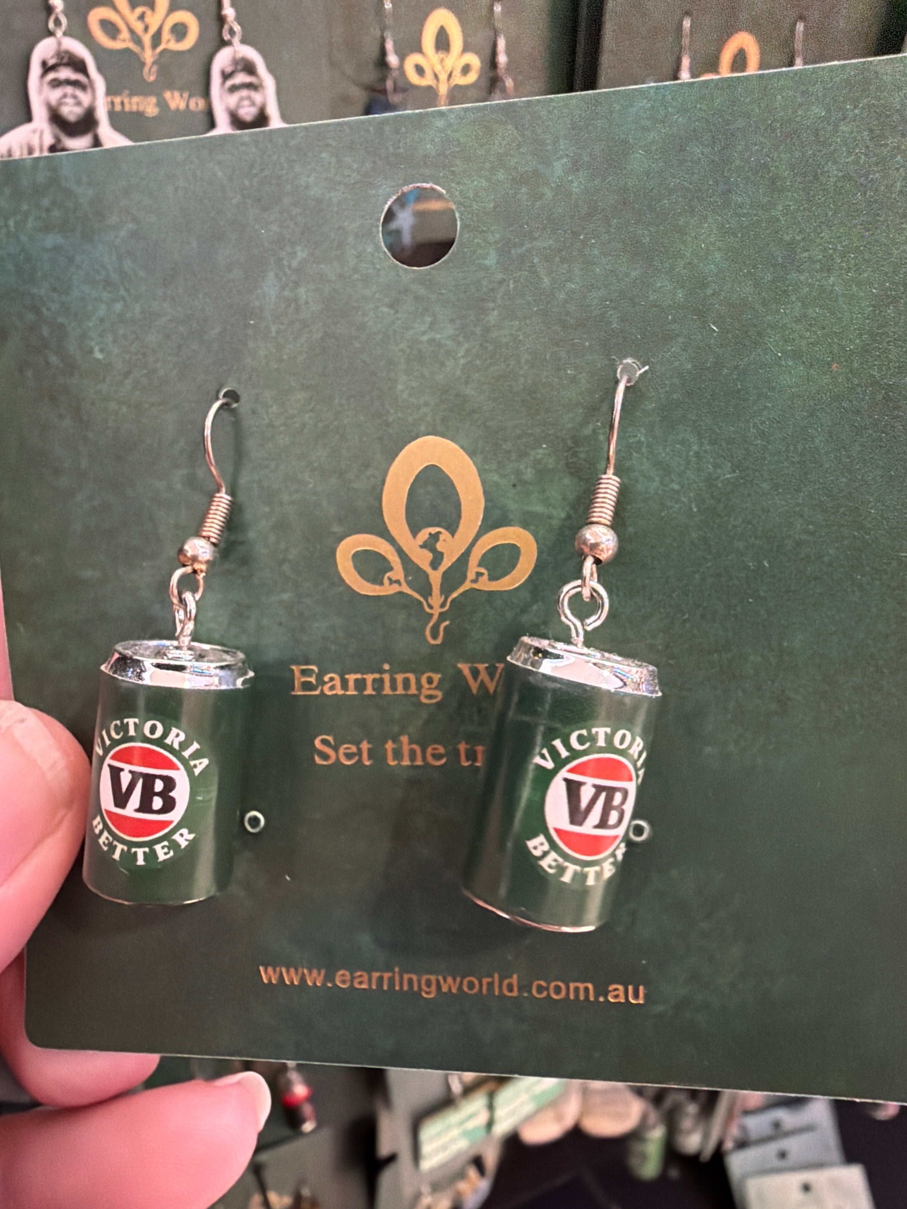 Stainless Steel VB can Earrings Australia