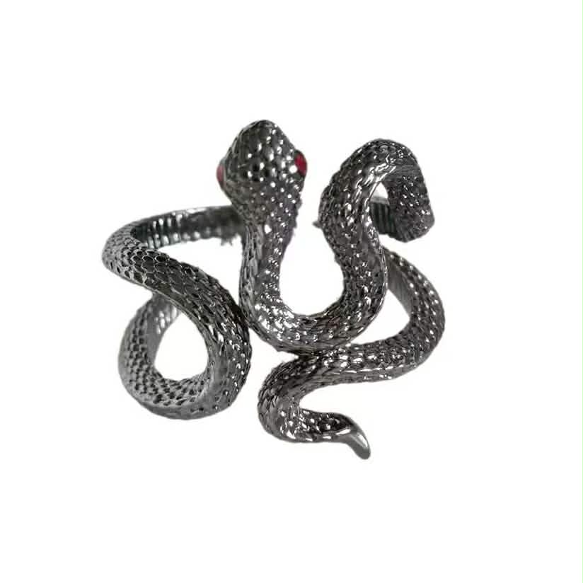 Wrap around snake Stainless Steel Ring – Adjustable Band