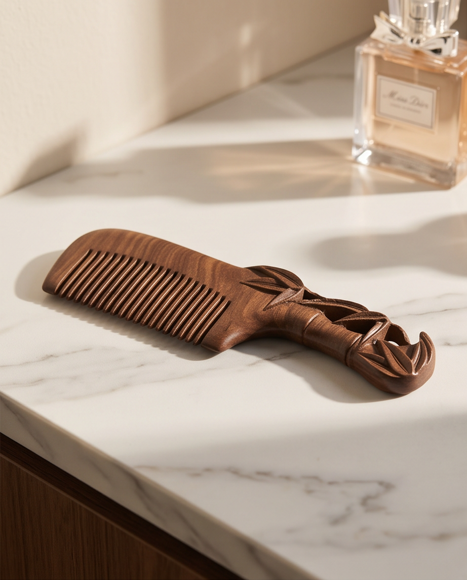 Sandalwood Bamboo brush comb