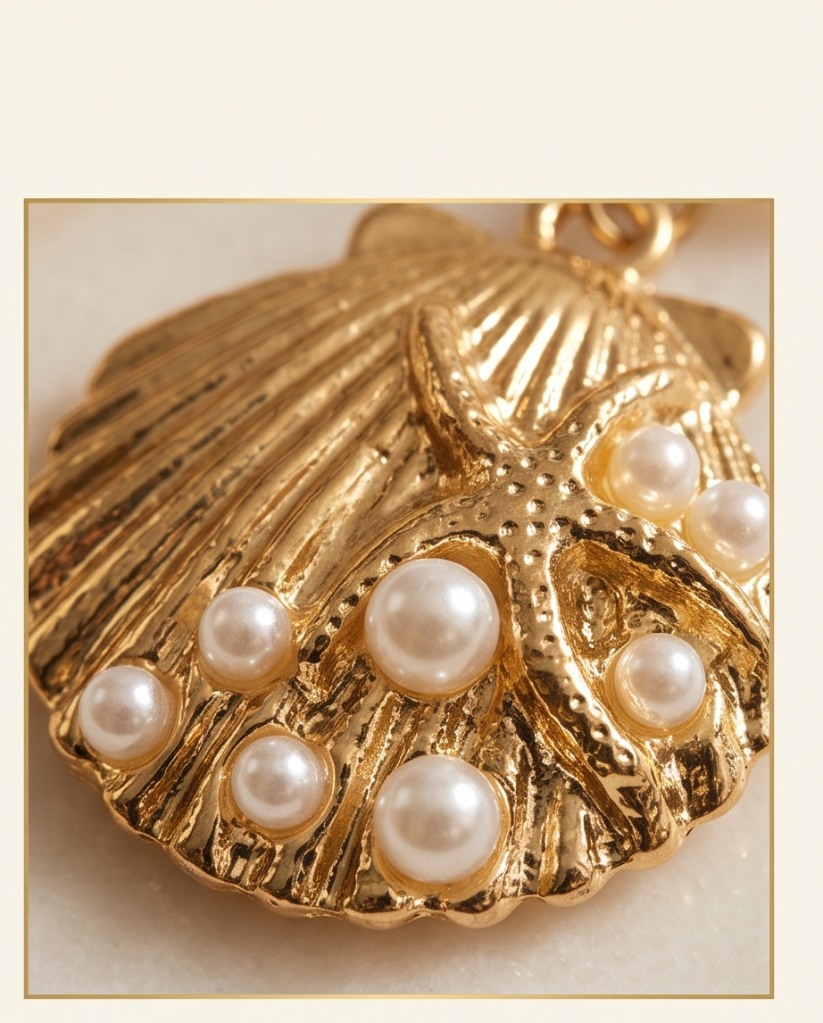 Shell and pearl Earrings