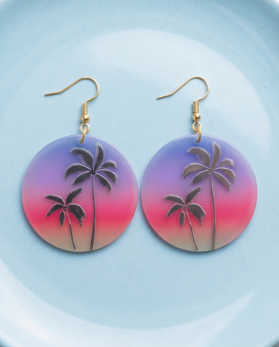 Palm Tree Earrings