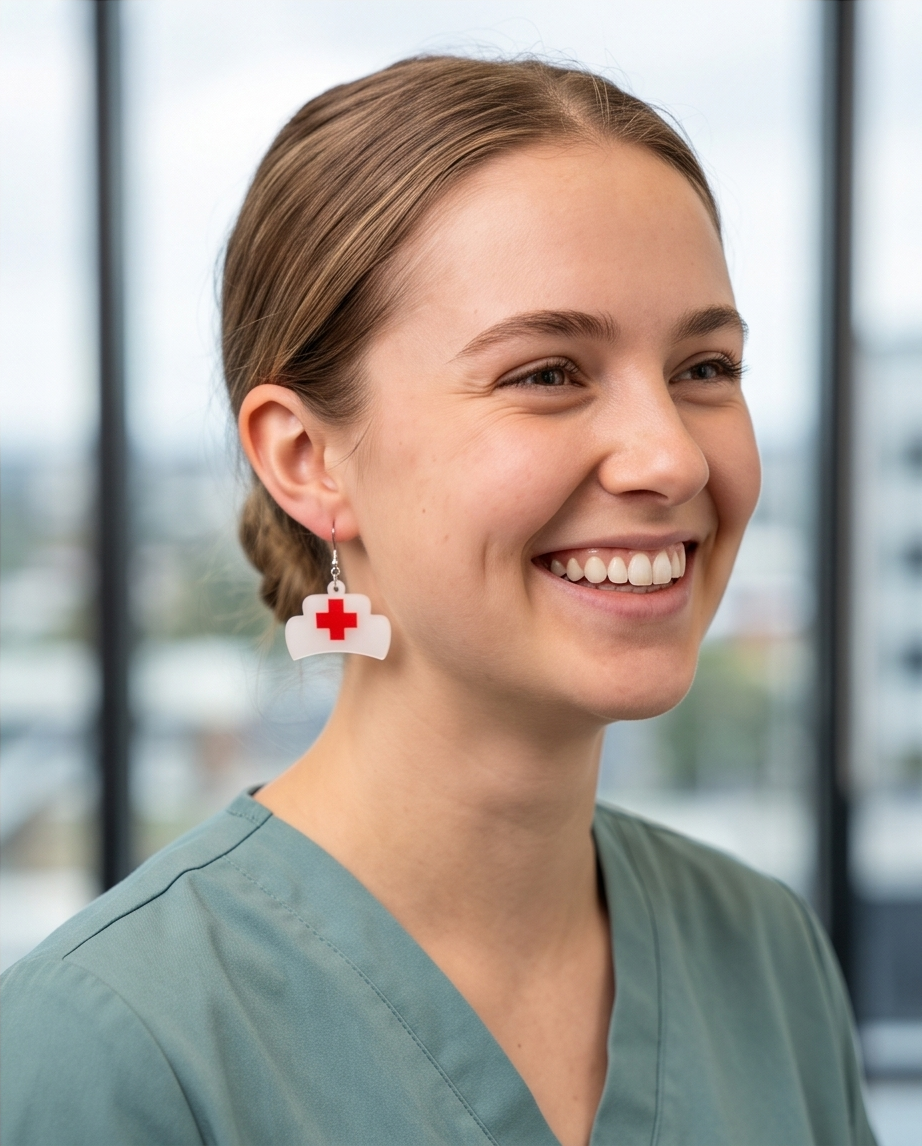 Hypoallergenic Stainless Steel Nurse hat Earrings Australia