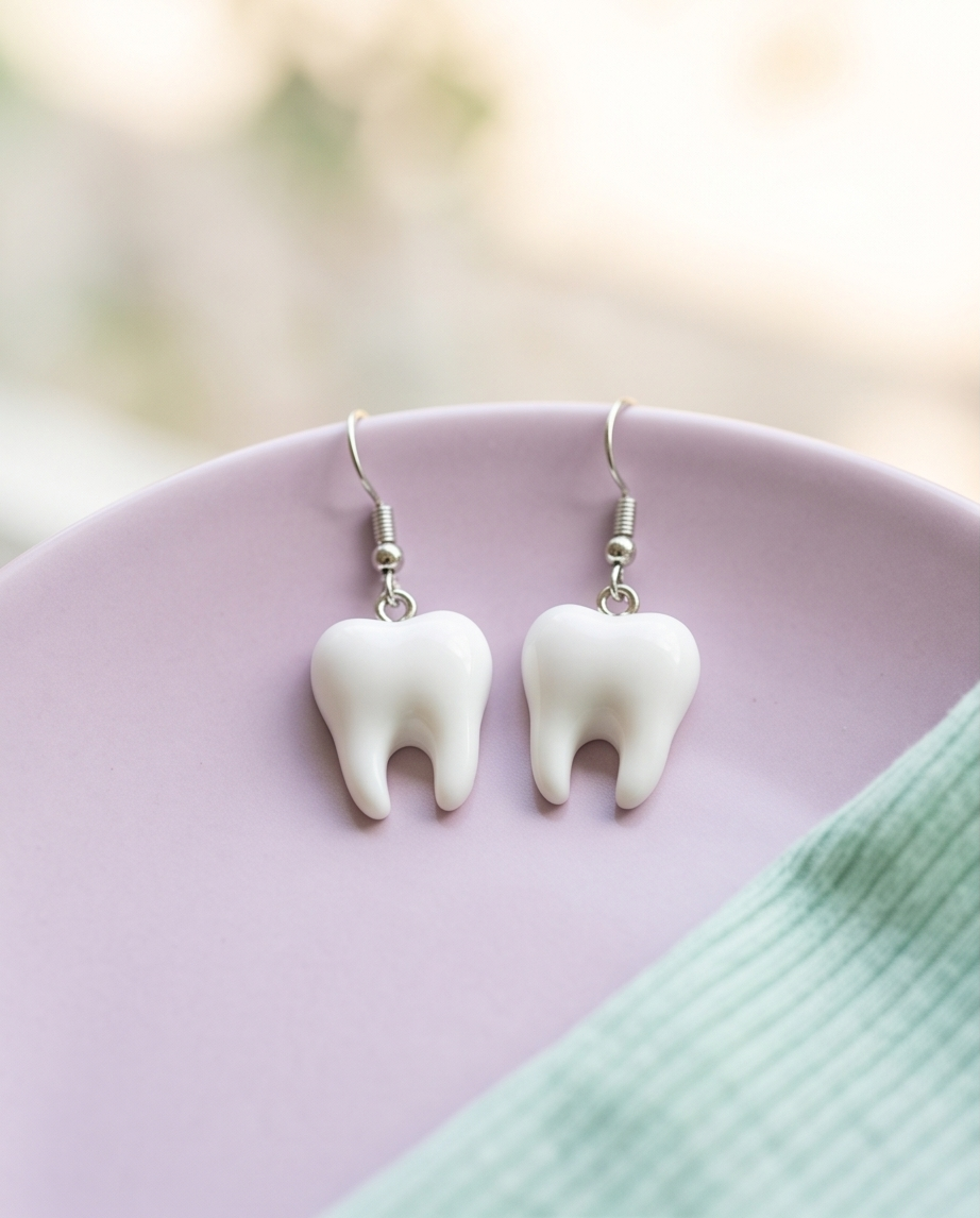 Tooth Earrings