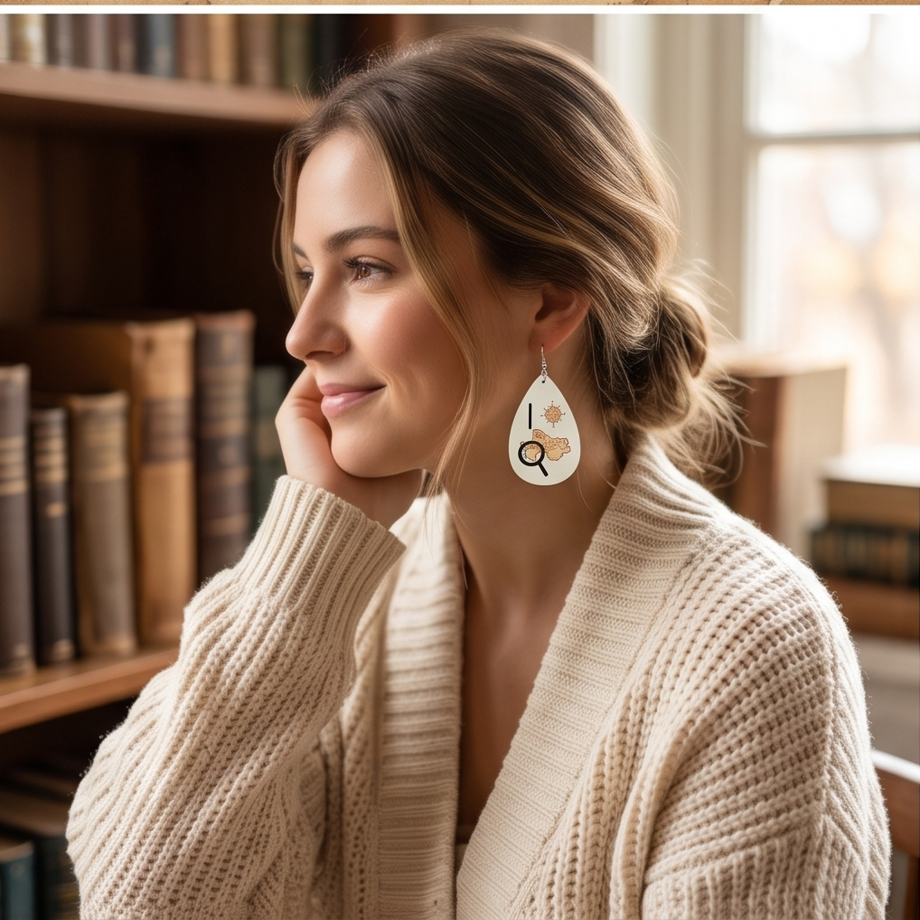 Hypoallergenic Stainless Steel I love History Earrings Australia